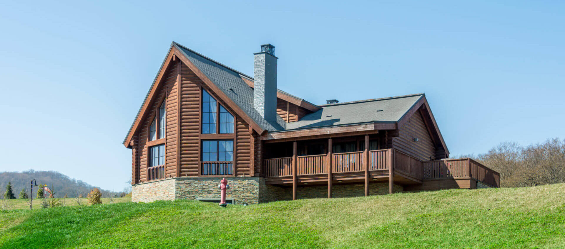 Modern House In Bright Summer Day